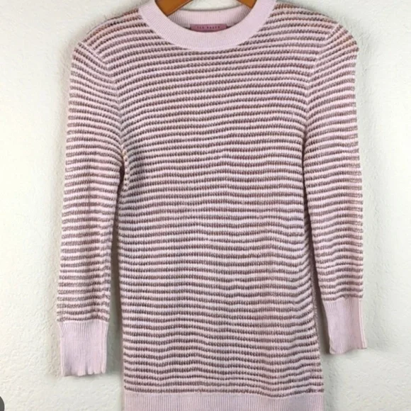 Ted Baker Namel Rose gold and pink metallic sweater size 1 - Picture 1 of 8